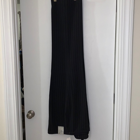 NWT Focus 2000 Wide Leg Slacks.  Size 16.  Classic Pin Stripe.  Black/White - Picture 1 of 7